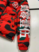 Load image into Gallery viewer, ORANGE CAMO BUBBLE JACKET