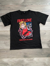 Load image into Gallery viewer, "Fake Love" Black tee