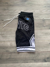 Load image into Gallery viewer, BLACK & WHITE "RFNYC" SHORTS
