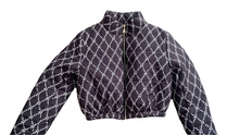 Load image into Gallery viewer, "Black RF Logo" Crop bubble coat
