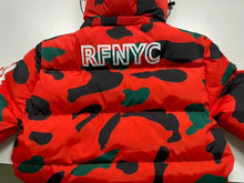 Load image into Gallery viewer, ORANGE CAMO BUBBLE JACKET