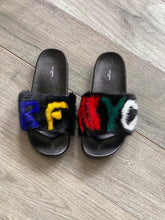 Load image into Gallery viewer, RFNYC Fur Slipper in Black