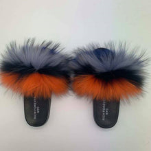 Load image into Gallery viewer, MULTI-COLOR WOMEN'S RACCOON FUR SLIDES - RFNYC
