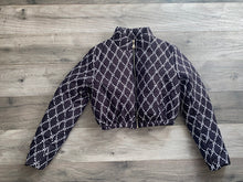 Load image into Gallery viewer, "Black RF Logo" Crop bubble coat