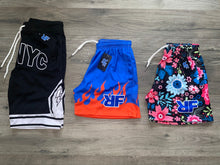 Load image into Gallery viewer, BLACK & WHITE "RFNYC" SHORTS
