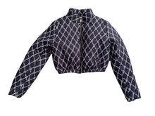 Load image into Gallery viewer, "Black RF Logo" Crop bubble coat
