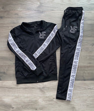 Load image into Gallery viewer, Black & White "RFNYC" Tracksuit