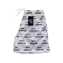 Load image into Gallery viewer, "Rich Forever" All Over White shorts