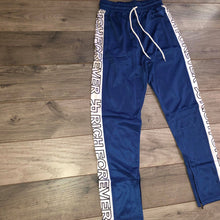 Load image into Gallery viewer, BLUE & WHITE TRACK PANT