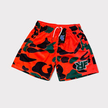 Load image into Gallery viewer, RF Orange Camo Shorts