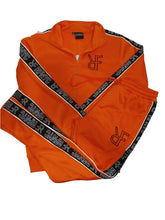 Load image into Gallery viewer, Orange & Black "RFNYC" Tracksuit