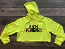 Load image into Gallery viewer, LIME GREEN RF CROP TOP