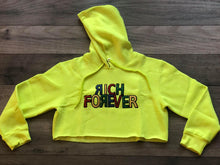 Load image into Gallery viewer, LIME GREEN RF CROP TOP