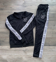 Load image into Gallery viewer, Black & White "RFNYC" Tracksuit
