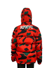 Load image into Gallery viewer, ORANGE CAMO BUBBLE JACKET