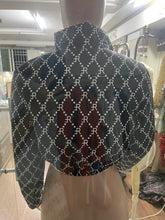 Load image into Gallery viewer, "Black RF Logo" Crop bubble coat