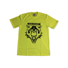 Load image into Gallery viewer, "STAY HUNGRY" NEON GREEN PRINT T-SHIRT