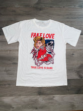 Load image into Gallery viewer, "Fake Love" White tee