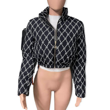 Load image into Gallery viewer, "Black RF Logo" Crop bubble coat