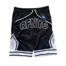 Load image into Gallery viewer, BLACK & WHITE "RFNYC" SHORTS