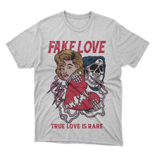 Load image into Gallery viewer, "Fake-Love"-White-tee