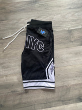 Load image into Gallery viewer, BLACK & WHITE "RFNYC" SHORTS