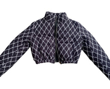Load image into Gallery viewer, "Black RF Logo" Crop bubble coat