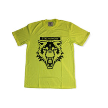 Load image into Gallery viewer, "STAY HUNGRY" NEON GREEN PRINT T-SHIRT