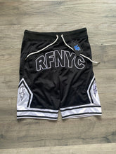 Load image into Gallery viewer, BLACK & WHITE "RFNYC" SHORTS