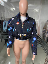 Load image into Gallery viewer, Galaxy Crop Bubble Jacket