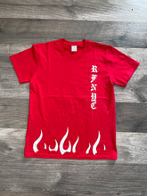 Load image into Gallery viewer, RFNYC FLAME TEE'S WITH BIG RF LOGO IN BACK (Available In Four Colors)