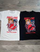Load image into Gallery viewer, "Fake Love" White tee