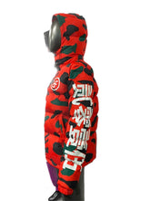 Load image into Gallery viewer, ORANGE CAMO BUBBLE JACKET