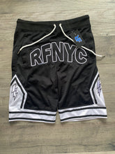 Load image into Gallery viewer, BLACK & WHITE "RFNYC" SHORTS