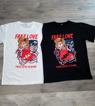 Load image into Gallery viewer, "Fake Love" Black tee