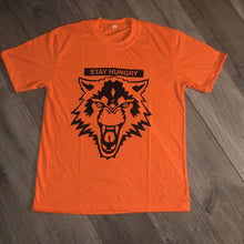 Load image into Gallery viewer, “STAY HUNGRY” ORANGE PRINT T-SHIRT