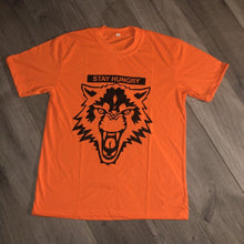 Load image into Gallery viewer, “STAY HUNGRY” ORANGE PRINT T-SHIRT