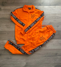 Load image into Gallery viewer, Orange & Black "RFNYC" Tracksuit