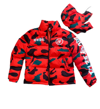 Load image into Gallery viewer, ORANGE CAMO BUBBLE JACKET