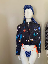 Load image into Gallery viewer, Galaxy Crop Bubble Jacket