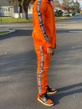 Load image into Gallery viewer, Orange & Black "RFNYC" Tracksuit