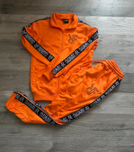 Load image into Gallery viewer, Orange & Black "RFNYC" Tracksuit