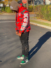 Load image into Gallery viewer, ORANGE CAMO BUBBLE JACKET