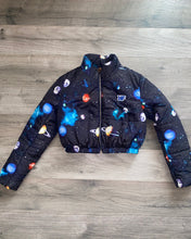 Load image into Gallery viewer, Galaxy Crop Bubble Jacket