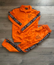 Load image into Gallery viewer, Orange & Black "RFNYC" Tracksuit