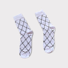 Load image into Gallery viewer, WHITE RF LOGO SOCKS
