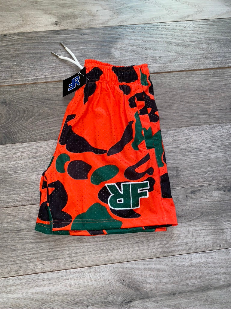 RF Orange Camo Shorts