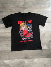 Load image into Gallery viewer, &quot;Fake Love&quot; Black tee
