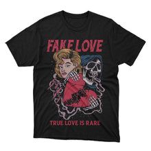 Load image into Gallery viewer, &quot;Fake-Love&quot;-Black-tee
