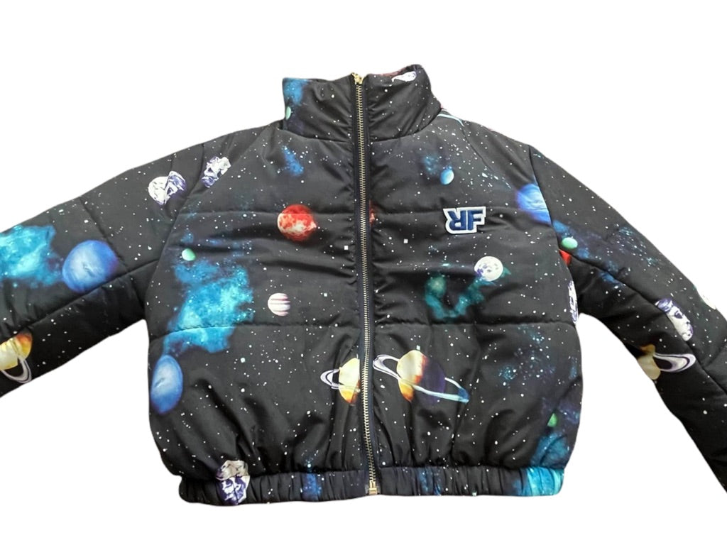 Galaxy Crop Bubble Jacket